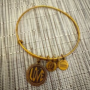 Alex and Ani 2014 Gold Love Bangle Bracelet